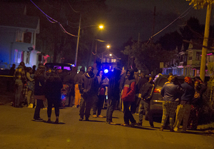 A view of Hope Avenue, where a homicide of a 15-year-old male occurred.