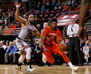 After tying a season-low 10 points against North Carolina on Saturday, Michael Gbinije finished with 14 points against Boston College.