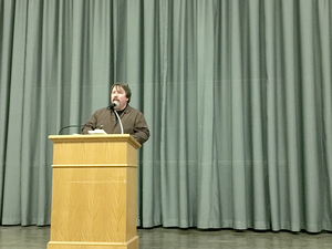 Brian Turner was the third speaker in this spring's Raymond Carver Reading Series. 