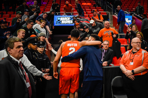 Moyer averaged 16.8 minutes per game this season, playing in 35 of SU's 37 games.