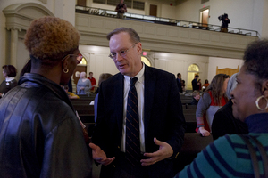 Chancellor Kent Syverud also spoke at the forum, addressing why he didn't attend a forum last week.