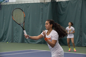 Dina Hegab has struggled in doubles play along with the whole team.