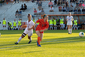 Georgia Allen led the charge in midfield as Syracuse's offense improved in the second half. 