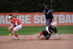 Syracuse made five errors in its defensive collapse that caused an 8-0 loss to No. 20 Virginia Tech.