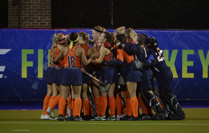 Syracuse earned its second-straight shutout with 2-0 win over UPenn. Sophomore goalie Sabien Paumen made six saves in the game. 