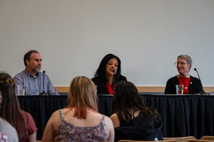 Representatives talk to SUNY-ESF students about the actions that the officials take to help the local community. They explained several policies they want to pursue.