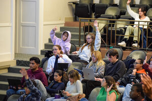 Syracuse University's Student Association elected three new associate Justices and two Board of Elections members during its Monday meeting. It also swore in 19 new assembly members following Saturday's election results announcement.