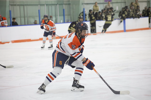 Defender Sami Gendron was one of four Syracuse players to earn AHA Player of the Week honors, alongside Jackson Kinsler, Allie Kelley and Stella Costabile.