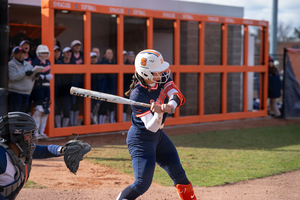 Syracuse's offense struggled in its 8-2 loss to No. 9 Georgia, as only Angie Ramps drove in runs for the Orange.