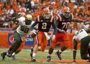 Greg Paulus played quarterback for Syracuse in 2009. The former Duke point guard is now a video coordinator for Ohio State.