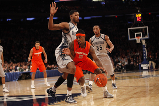 C.J. Fair drives toward the paint in the first half against the Hoyas.