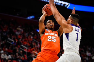 Battle was often guarded by TCU sophomore guard Desmond Bane, who finished with five points.