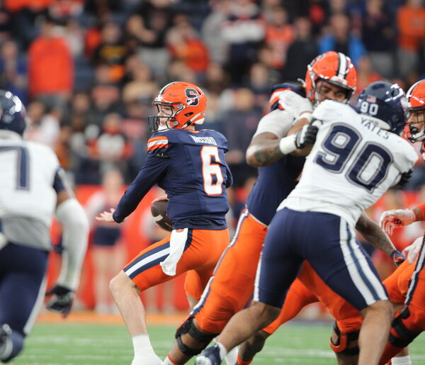 Syracuse beats UConn 31-24 as Kyle McCord rewrites SU passing records